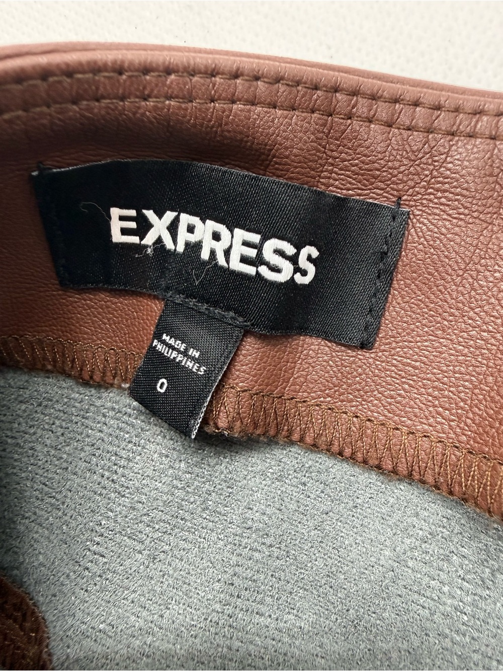 Express Women's Brown polyester Pencil Skirt - Picture 7 of 9